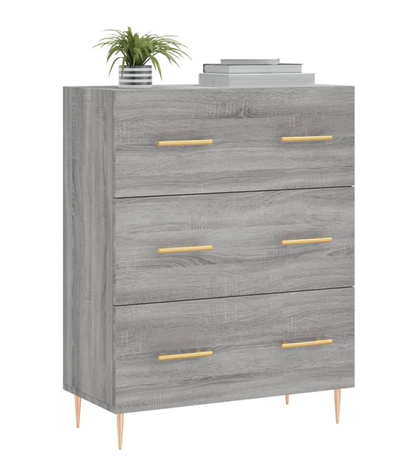 Sale Dressoir 69,5x34x90 cm bewerkt hout grijs sonoma eikenkleurig Meubels