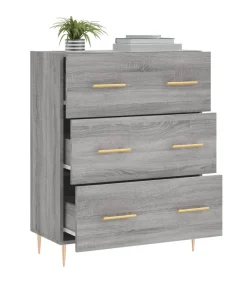 Sale Dressoir 69,5x34x90 cm bewerkt hout grijs sonoma eikenkleurig Meubels
