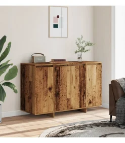 Hot Dressoir 120x41x75 cm bewerkt hout oud houtkleurig Meubels