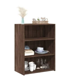 Discount Dressoir 70x41x93 cm bewerkt hout bruin eikenkleur Meubels