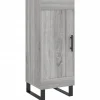 Clearance Dressoir 34,5x34x90 cm bewerkt hout grijs sonoma eikenkleurig Meubels