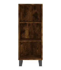 Clearance Dressoir 34,5x32,5x90 cm bewerkt hout gerookt eikenkleurig Meubels