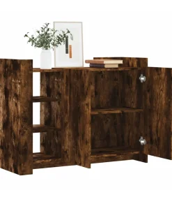 Outlet Dressoir 100x35x75 cm bewerkt hout gerookt eikenkleurig Meubels