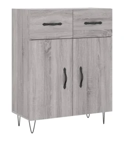 Dressoir 69,5x34x90 cm bewerkt hout grijs sonoma eikenkleurig Meubels