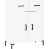 Best Dressoir 69,5x34x90 cm bewerkt hout hoogglans wit Meubels