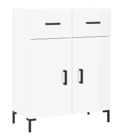 Best Dressoir 69,5x34x90 cm bewerkt hout hoogglans wit Meubels