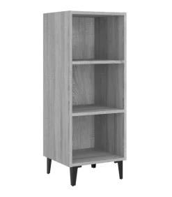 Discount Dressoir 34,5x32,5x90 cm bewerkt hout grijs sonoma eikenkleurig Meubels