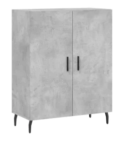New Dressoir 69,5x34x90 cm bewerkt hout betongrijs Meubels