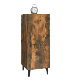 Dressoir 34,5x34x90 cm bewerkt hout gerookt eikenkleurig Meubels