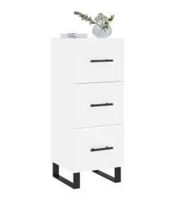 Sale Dressoir 34,5x34x90 cm bewerkt hout wit Meubels
