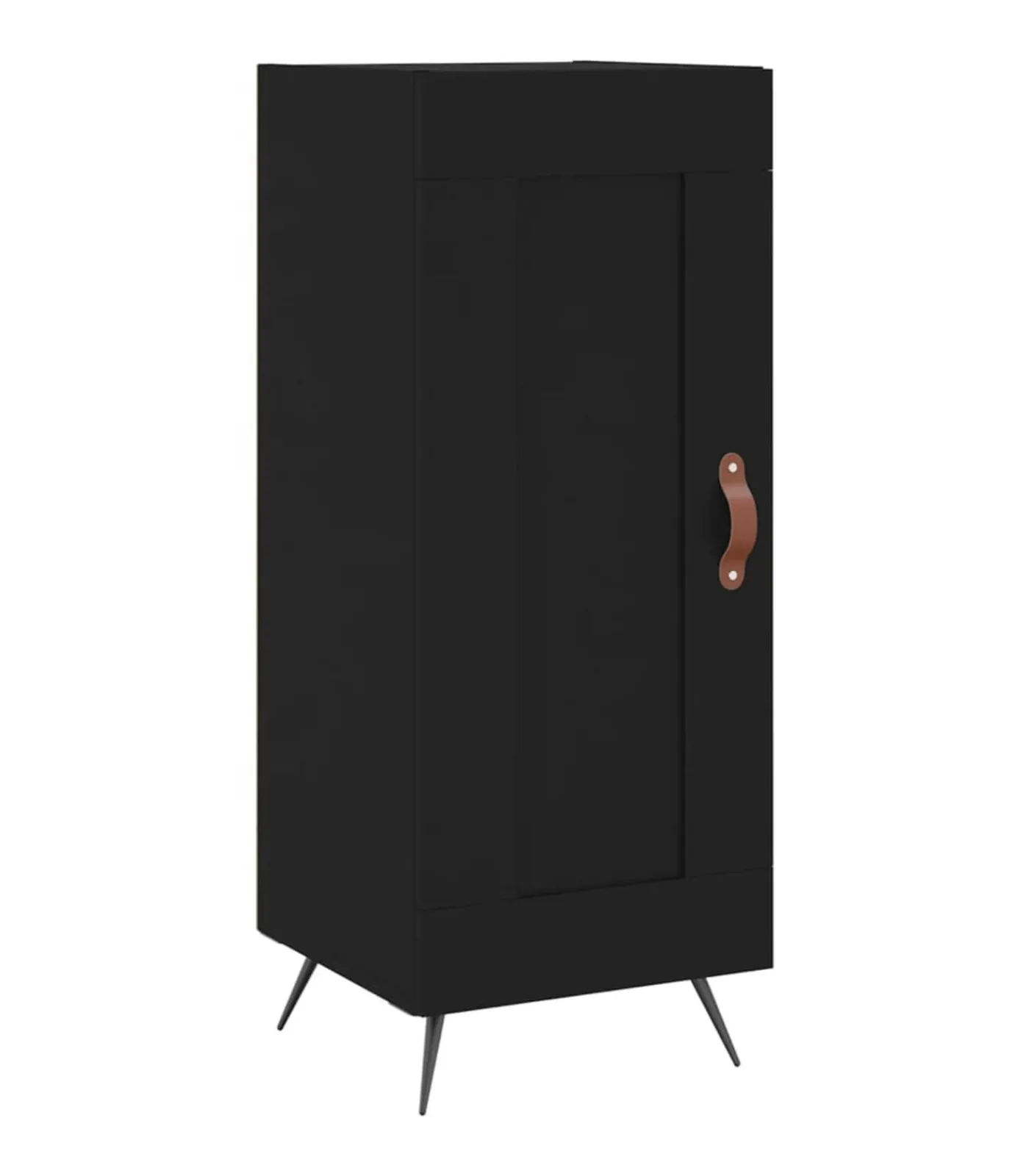 New Dressoir 34,5x34x90 cm bewerkt hout zwart Meubels