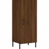 Sale Dressoir 34,5x34x90 cm bewerkt hout bruin eikenkleur Meubels