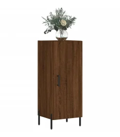 Sale Dressoir 34,5x34x90 cm bewerkt hout bruin eikenkleur Meubels