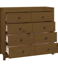 Hot Dressoir 100x40x90 cm massief grenenhout honingbruin Meubels