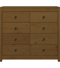 Hot Dressoir 100x40x90 cm massief grenenhout honingbruin Meubels