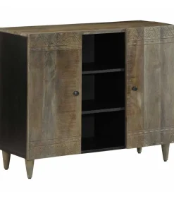New Dressoir 90x33x75 cm massief mangohout Meubels
