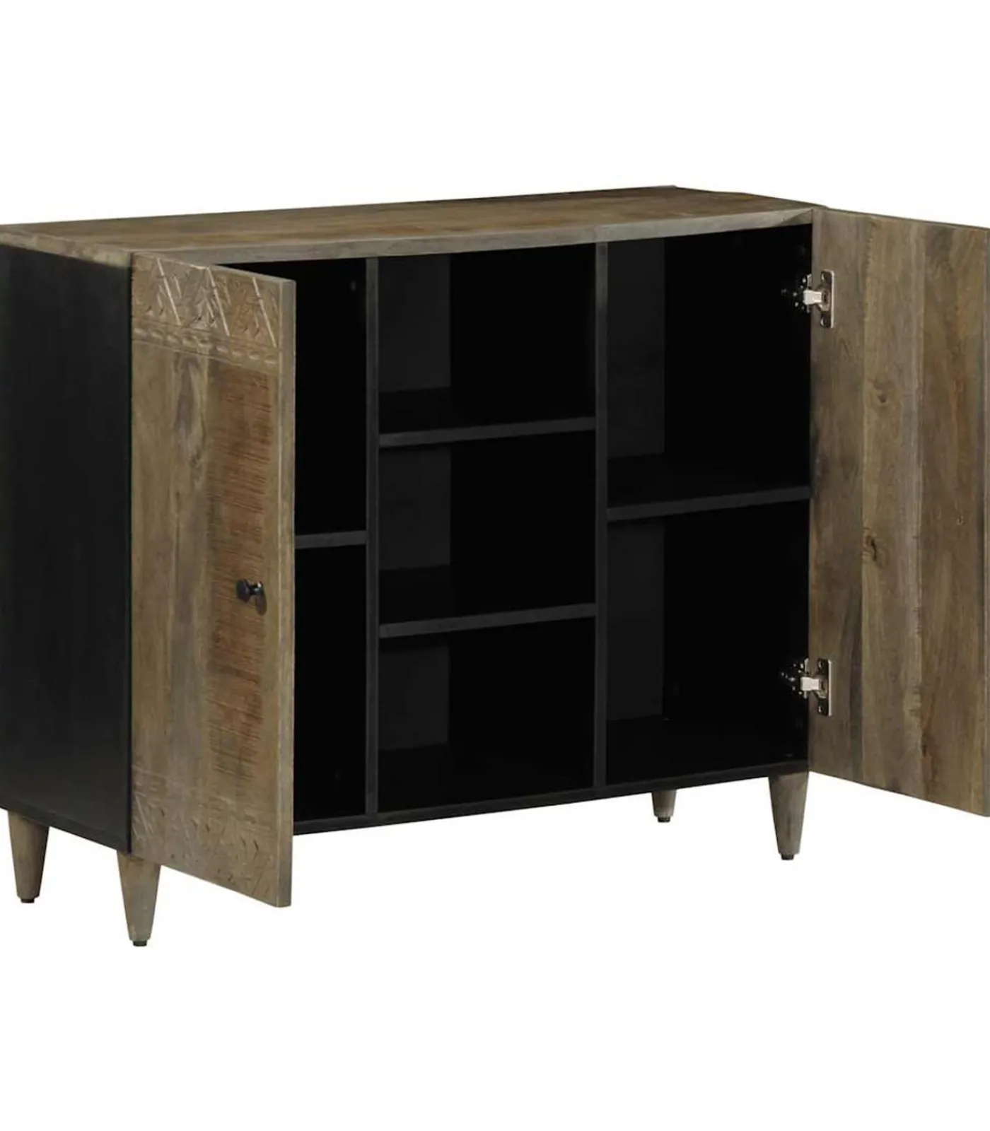 New Dressoir 90x33x75 cm massief mangohout Meubels