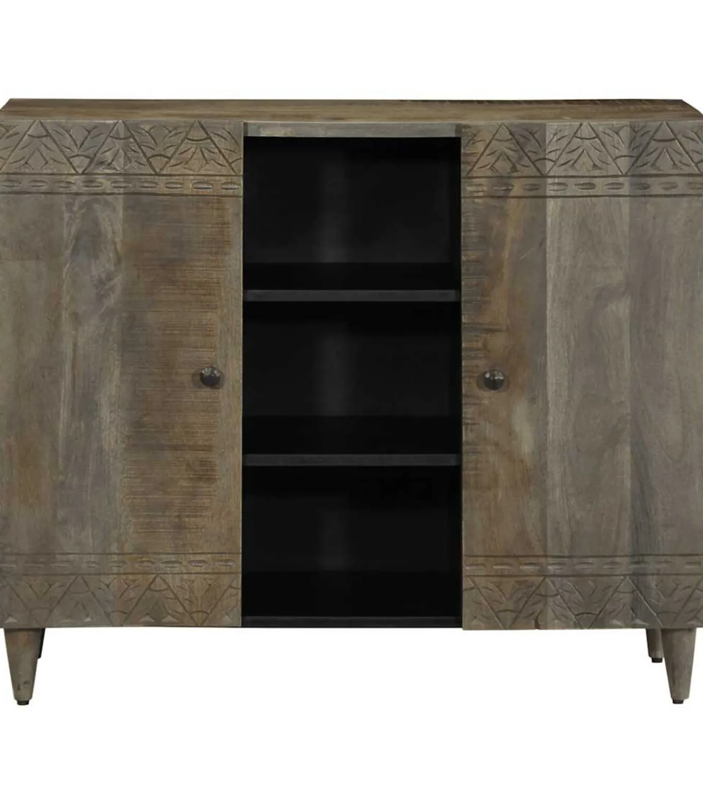 New Dressoir 90x33x75 cm massief mangohout Meubels