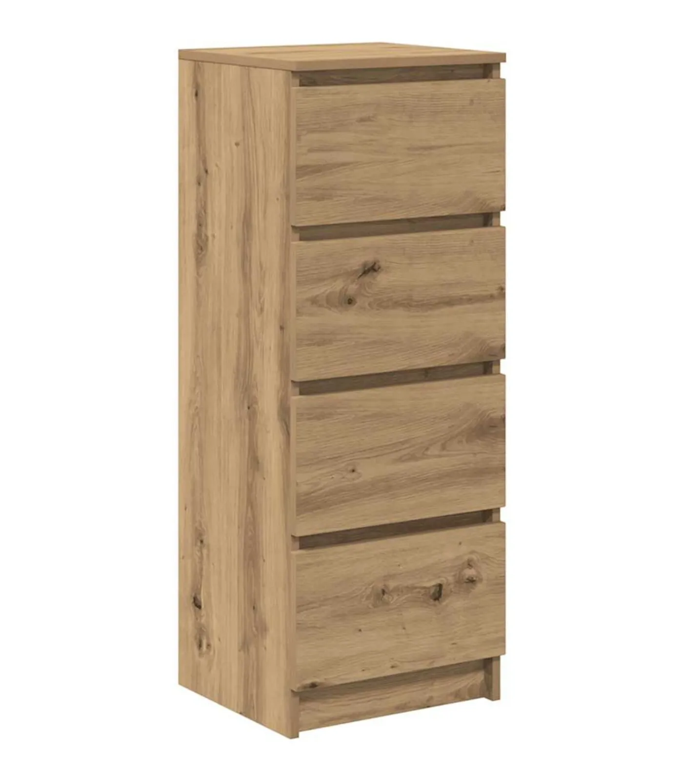 New Dressoir 37,5x35x99 cm spaanplaat ambachtelijk eikenkleurig Meubels