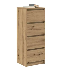 New Dressoir 37,5x35x99 cm spaanplaat ambachtelijk eikenkleurig Meubels