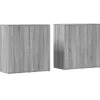 Online Dressoirs 2 st 79x38x80 cm bewerkt hout grijs sonoma eikenkleur Meubels