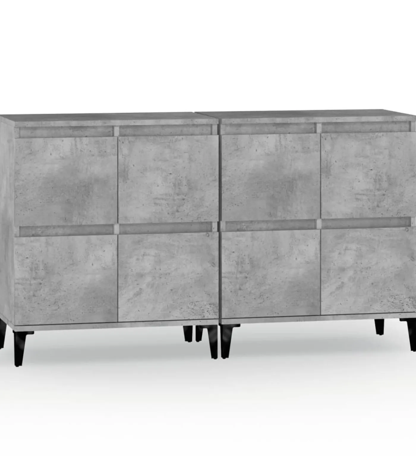 Best Dressoirs 2 st 60x35x70 cm bewerkt hout betongrijs Meubels