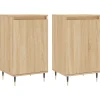 Online Dressoirs 2 st 40x35x70 cm bewerkt hout sonoma eikenkleurig Meubels