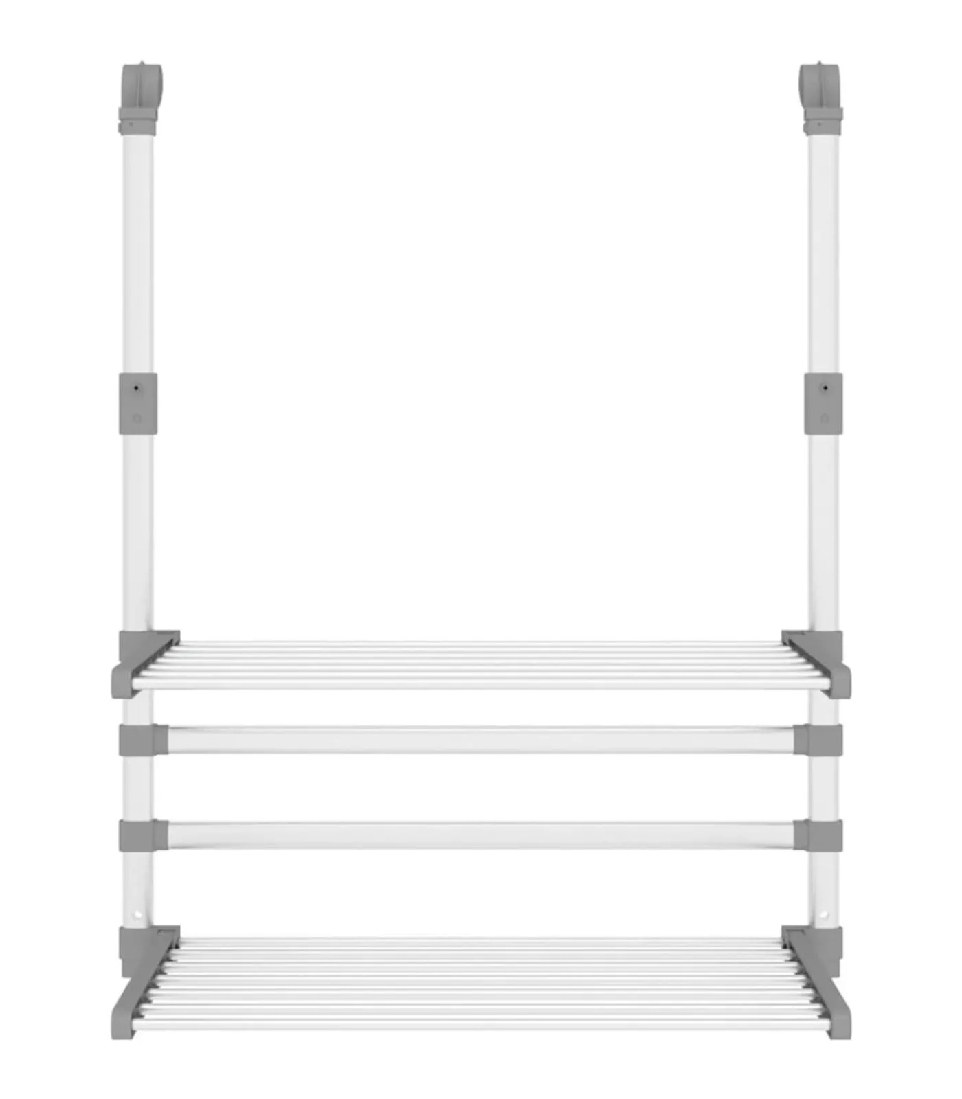 Outlet Droogrek voor balkon 54x25x42 cm aluminium Wassen & Strijken