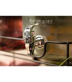 Hot Dubbele Drankdispenser - met houder - 2 x 4 liter Glazen & Karaffen