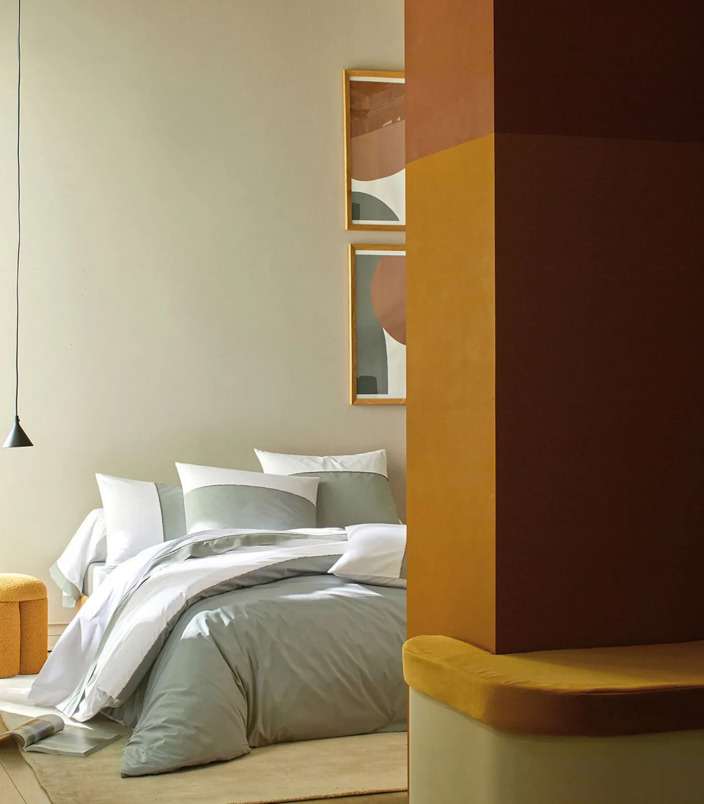 Sale DUO Sauge - Laken Perkaal Katoen Lakens