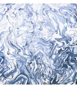 Discount Behang Liquid Marble blauw Decoratie