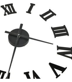 New 3D-wandklok modern XXL 100 cm zwart Klokken