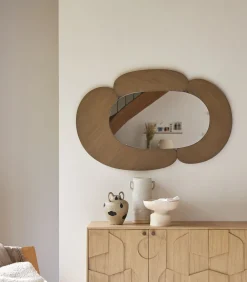 Discount Eda - Ovale spiegel in licht mindihout 115 x 75 cm Spiegels
