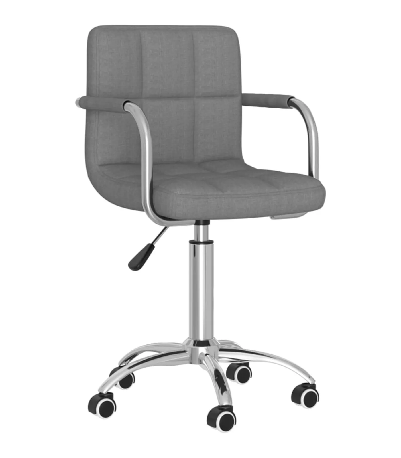 Hot Eetkamerstoel draaibaar stof lichtgrijs Stoelen