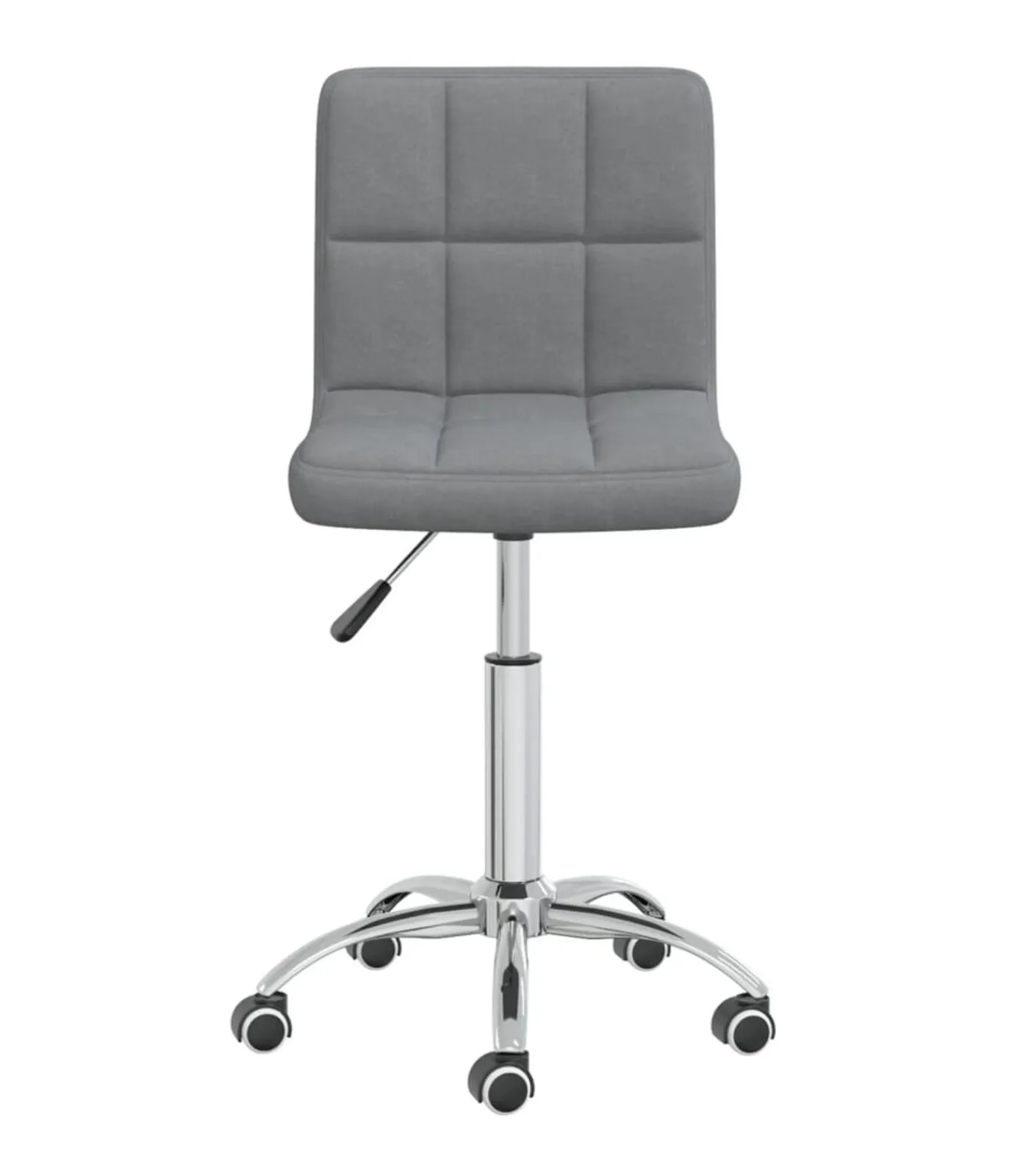 Sale Eetkamerstoel draaibaar stof lichtgrijs Stoelen