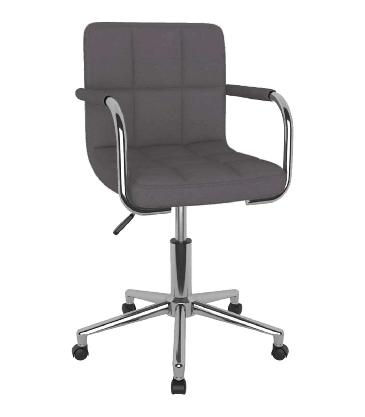 Sale Eetkamerstoel draaibaar stof taupe Stoelen