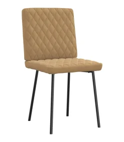 Outlet Eetkamerstoelen 2 st fluweel bruin Stoelen