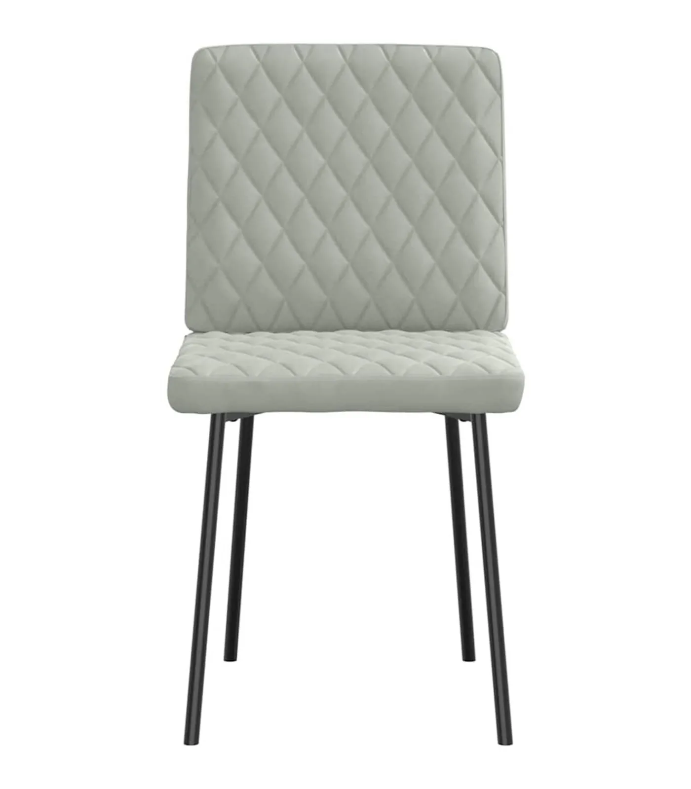 New Eetkamerstoelen 6 st fluweel lichtgrijs Stoelen