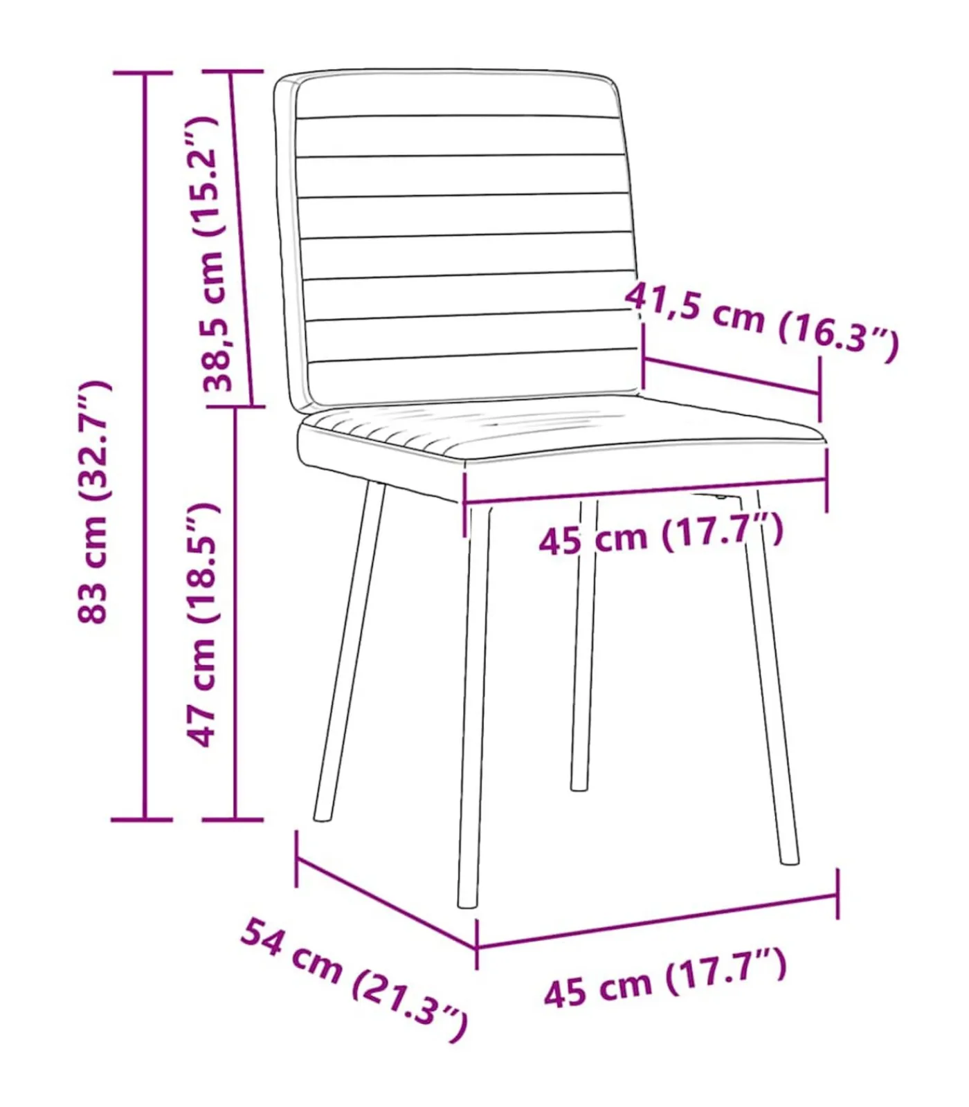 Eetkamerstoelen 2 st fluweel roze Stoelen