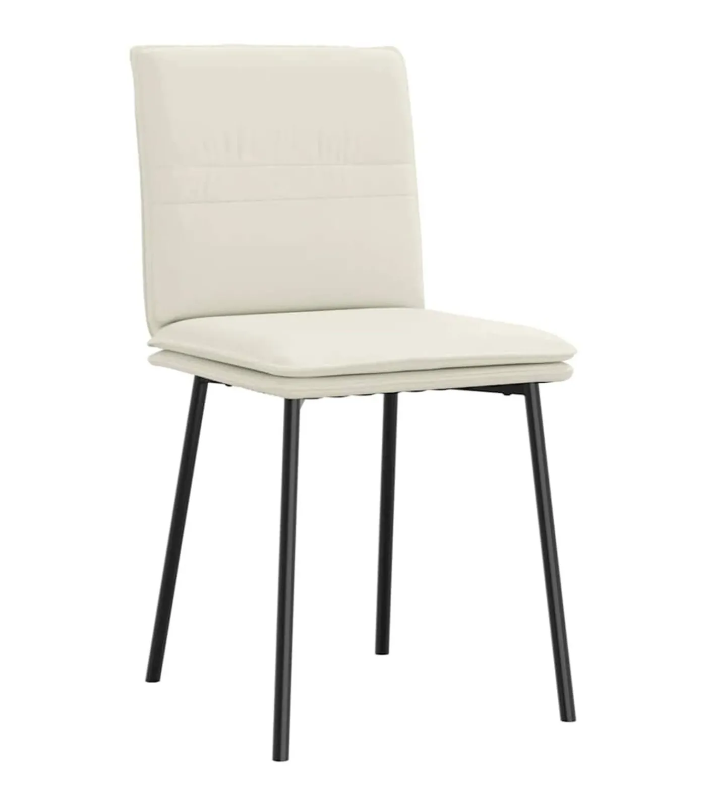 Discount Eetkamerstoelen 4 st fluweel crèmekleurig Stoelen