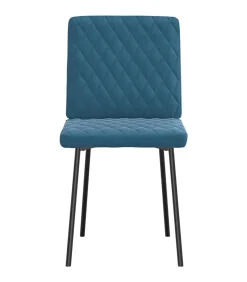 Sale Eetkamerstoelen 4 st fluweel blauw Stoelen