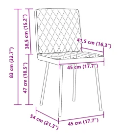 Sale Eetkamerstoelen 4 st fluweel blauw Stoelen