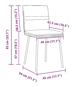 Discount Eetkamerstoelen 6 st fluweel crèmekleurig Stoelen