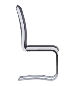 Discount Eetkamerstoelen 6 st kunstleer zwart Stoelen