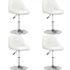 Eetkamerstoelen 4 st kunstleer wit Stoelen