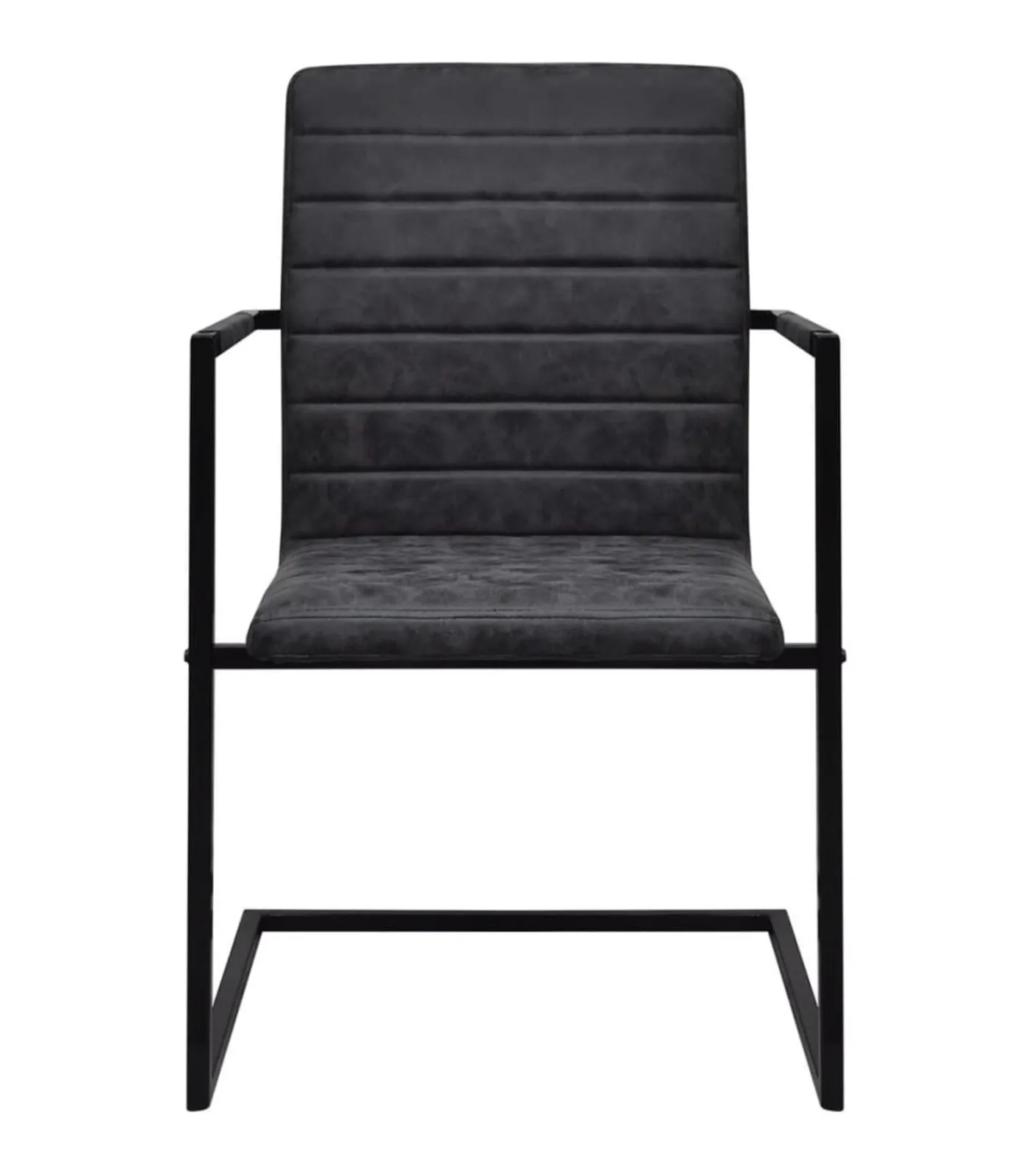 Discount Eetkamerstoelen 4 st kunstleer zwart Stoelen