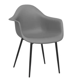 Discount Eetkamerstoelen 2 st PP grijs Stoelen