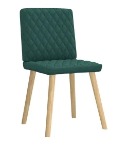Hot Eetkamerstoelen 4 st stof donkergroen Stoelen
