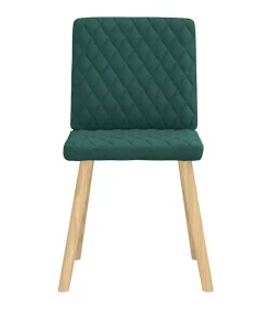 Hot Eetkamerstoelen 4 st stof donkergroen Stoelen