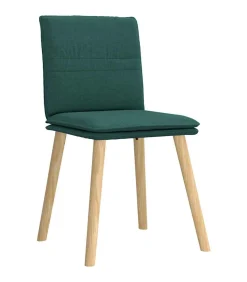 Hot Eetkamerstoelen 6 st stof donkergroen Stoelen